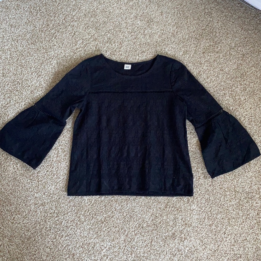GAP Cropped Pattern-Stitched Top, Size XS